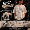 Tom and Jerry Print Oversized Tshirt