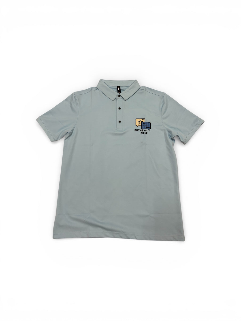 AUTHENTIC PRINT COLLAR NECK HALF SLEEVES TSHIRT