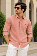 Pink Colour Linen Shirt