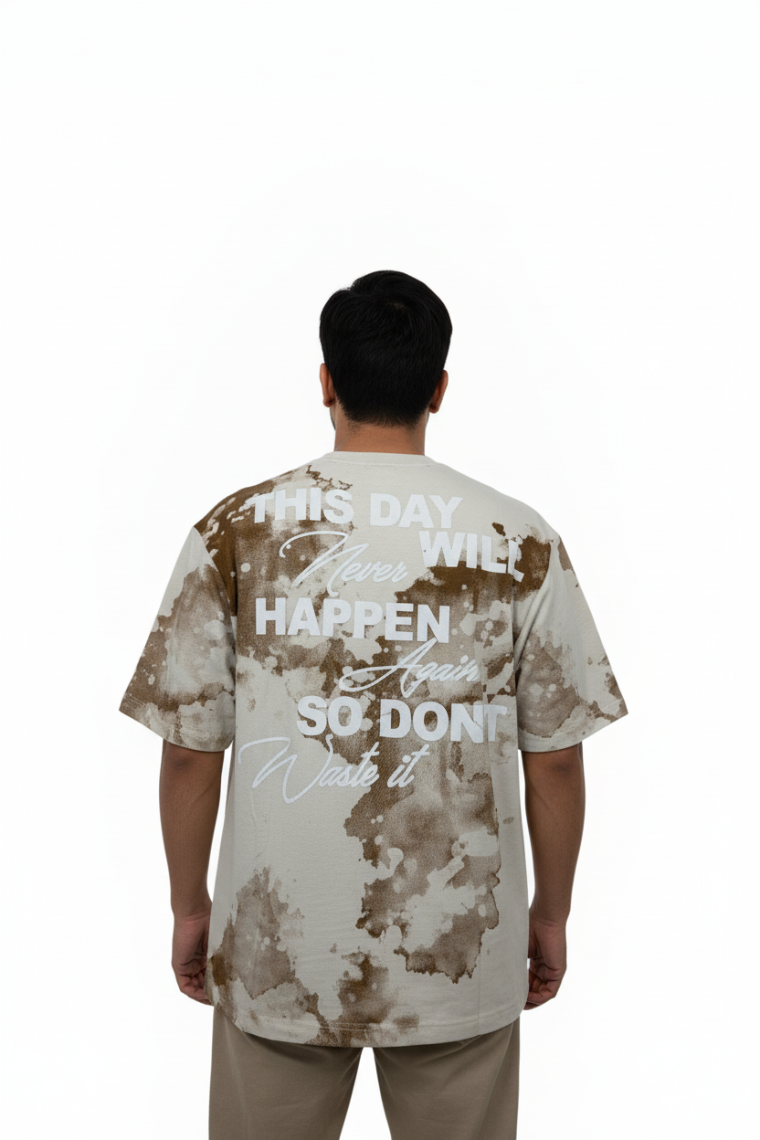 Desert camo t-shirt back view